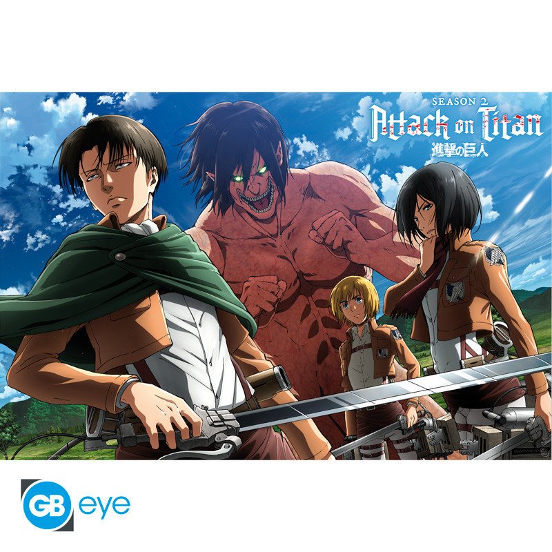 Attack on Titan Plakát Maxi - Ready to fight 915 x 61 cm
