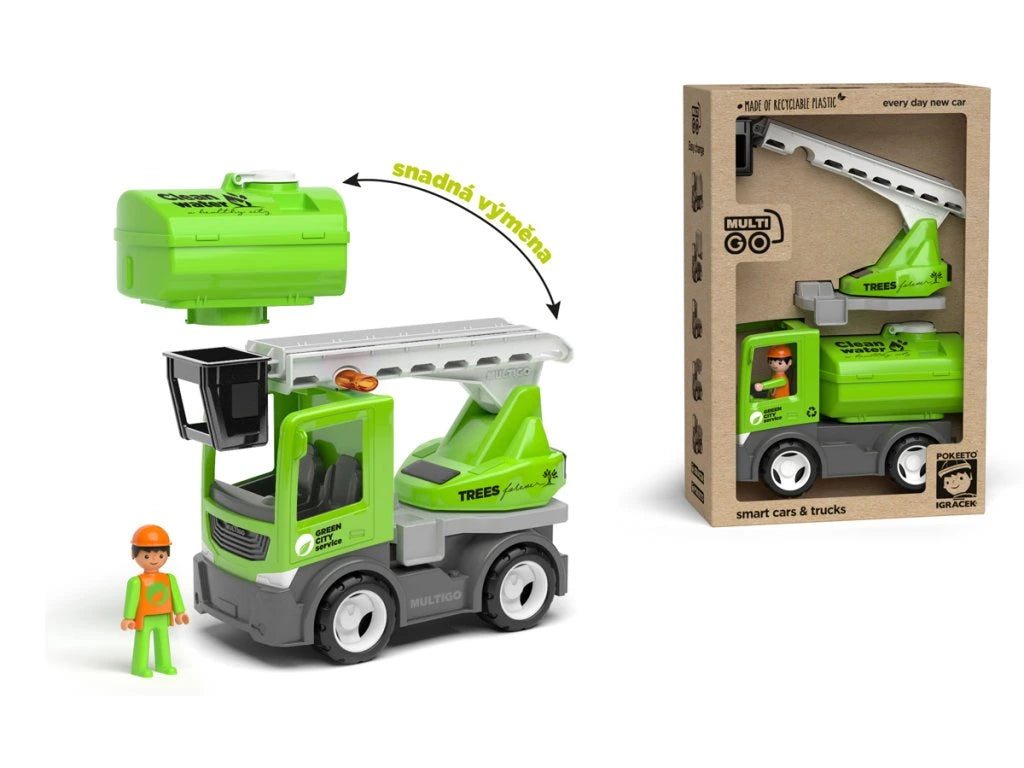 ECO MultiGO City 21 - Igráček auto žebřík cisterna