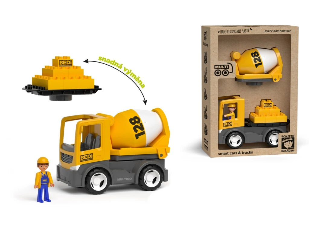 ECO MultiGO Build 21 - Igráček stavbař domíchávač deska