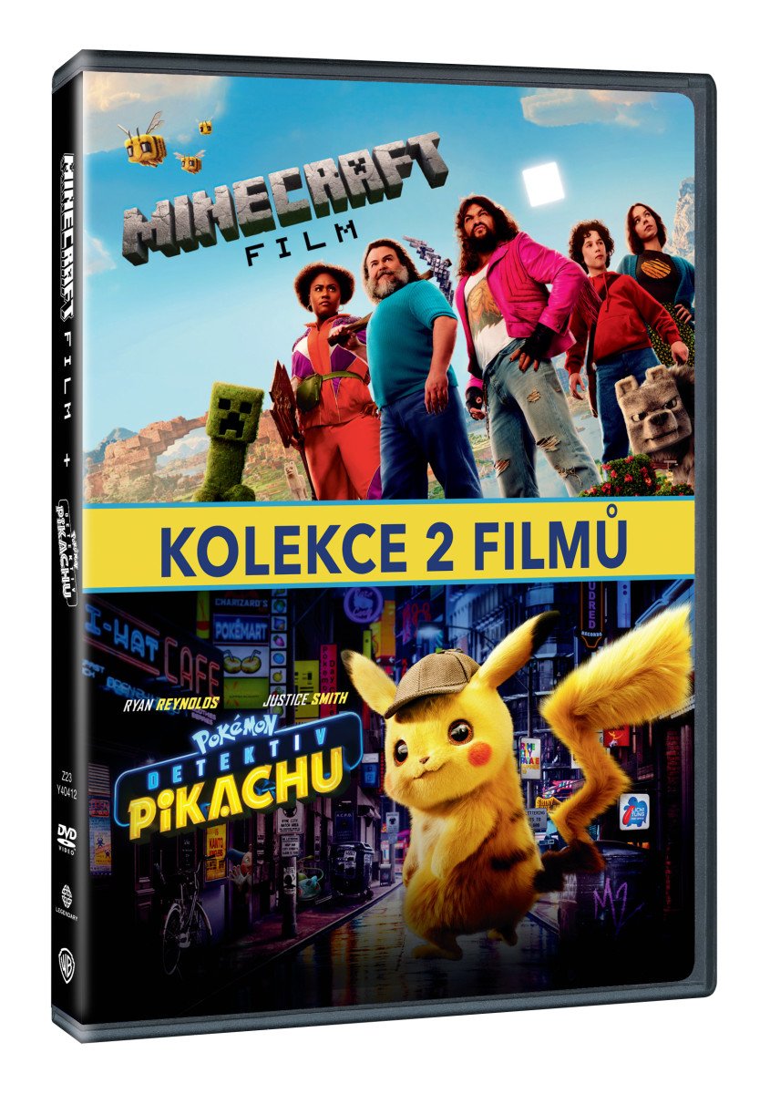Minecraft film  Pokémon Detektiv Pikachu kolekce 2 filmů 2DVD