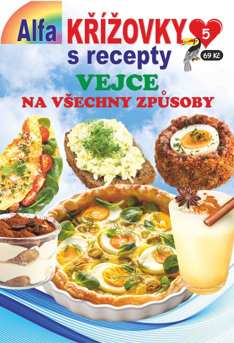 Křížovky s recepty 52025 - Vejce na všechny způsoby