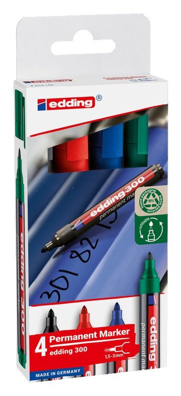 Průmyslový popisovač EDDING 300 - sada 4 ks