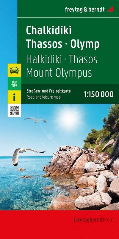 Chalkidiki - Thasos - Olympus 1150 000  automapa a rekreační mapa