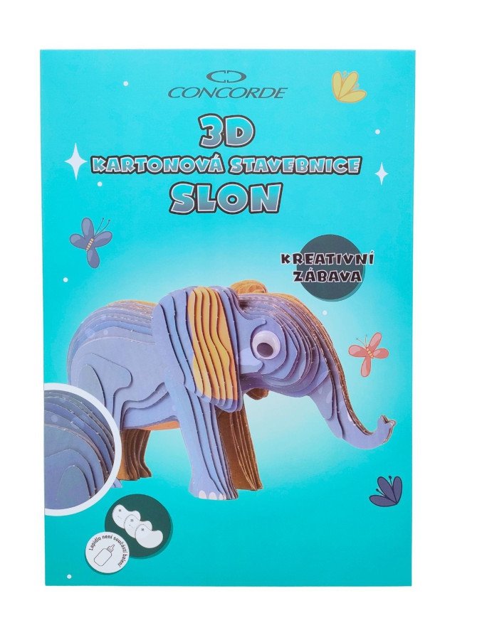 3D kartonová stavebnice CONCORDE - Slon