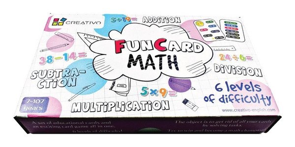 Fun Card Math Addition Subtraction Multiplication Division