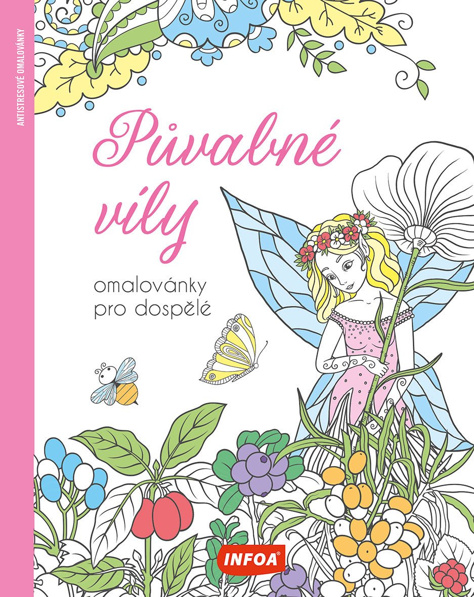 Půvabné víly - Omalovánky pro dospělé