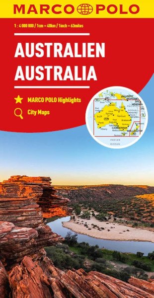 Austrálie 1: 4 000 000 / automapa (2024)