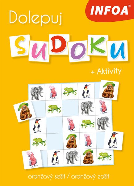 Dolepuj sudoku + Aktivity - oranžový sešit / oranžový zožit