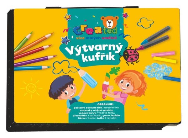 Sada na malování - Art box kreativní sada created v plastovém kufříku