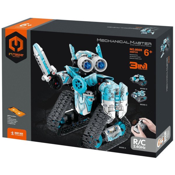 Stavebnice 3v1 programovatelný robot RC 398 dílků