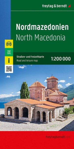Severní Makedonie 1:200 000 / automapa + volnočasová mapa (2025)