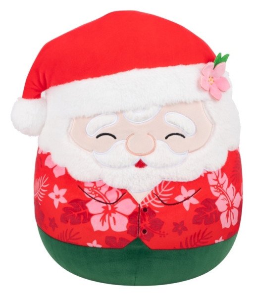 Squishmallows Santa v havajské košili - Nick 20 cm