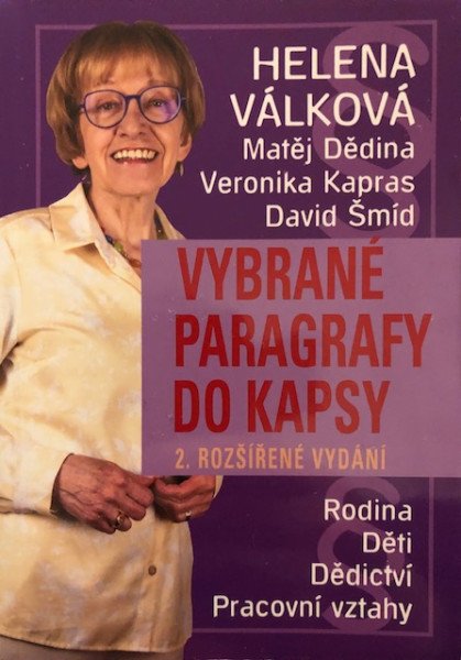Vybrané paragrafy do kapsy - Rodina, děti, dědictví, pracovní vztahy – Válková Helena (2025)