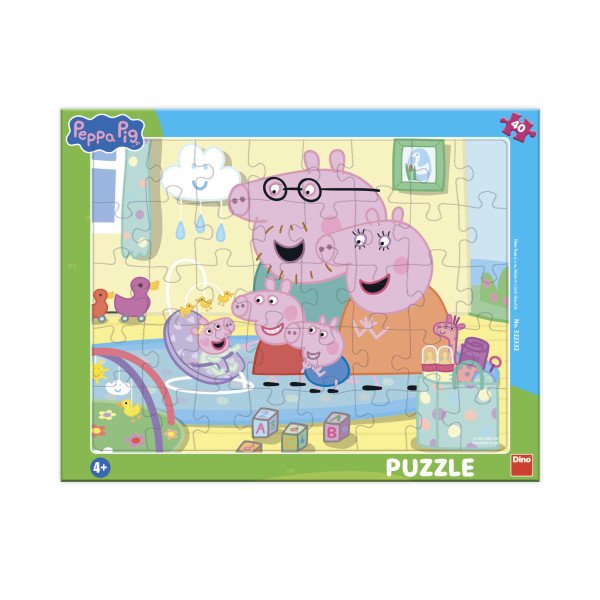 Puzzle deskové Peppa Pig: Sourozenci 40 dílků
