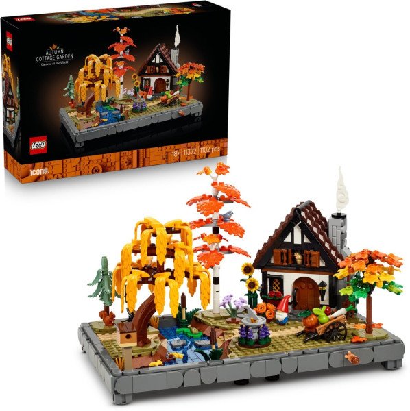 LEGO® Icons 11372 Chata a podzimní zahrada