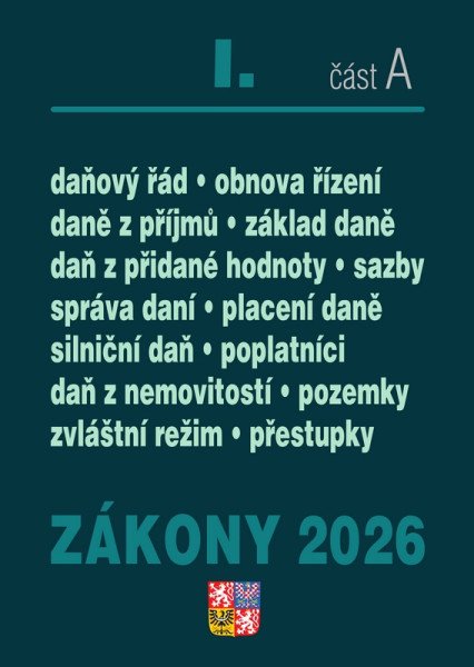 Zákony I/A 2026 Daňové zákony (2026)
