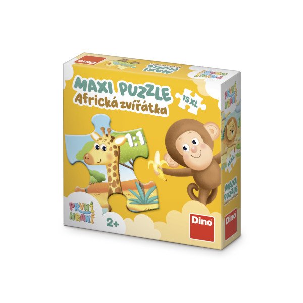 Puzzle MAXI První hraní: Africká zvířata 15 dílků