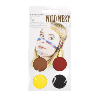Cowboy face paint set
