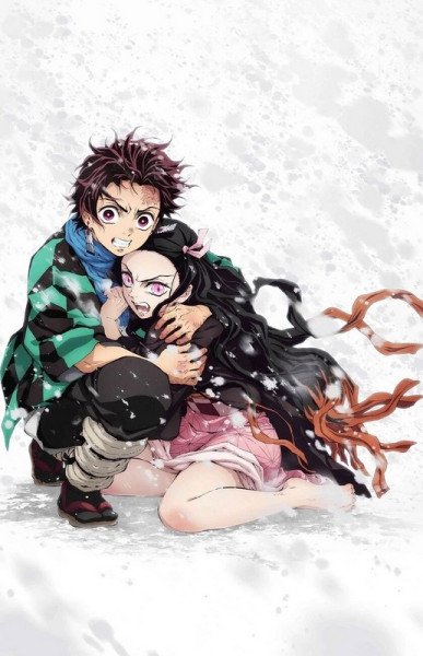 Demon Slayer Plakát Maxi Tanjiro & Nezuko Snow 91,5 x 61 cm