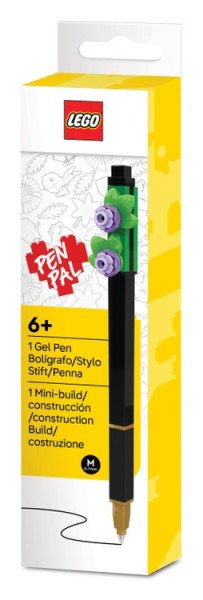 LEGO® Botanicals Gelové pero, černé - fialová květina