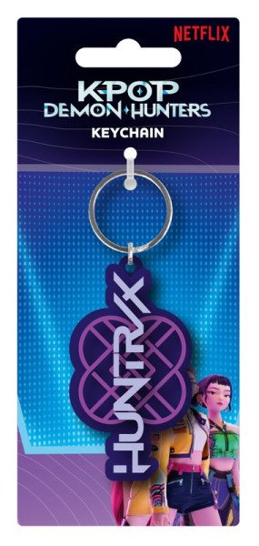 Gumová klíčenka K-pop Demon Hunters - Logo Huntrix