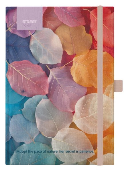 Blok B5, 100l, 80g, linkovaný - Flowers Medaw s gumou