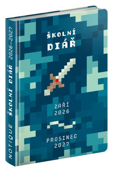 Školní diář 2026/2027 Gamer (září 2026 - prosinec 2027), 9,8 x 14,5 cm