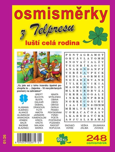 Osmisměrky z Telpresu luští celá rodina 1/2026 - 248 osmisměrek (2026)