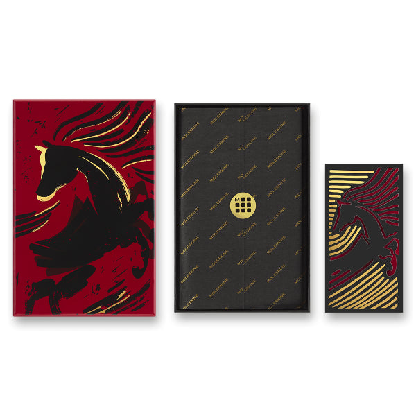 Zápisník Moleskine Horse Wood - tvrdé desky, L, linkovaný, sběratelská edice