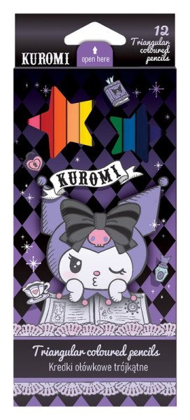 Kuromi pastelky TRIO 12ks