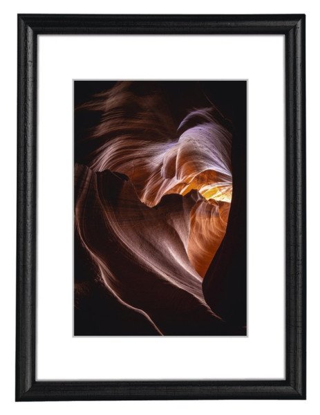 Rámeček dřevěný Phoenix, černý, 15x21cm