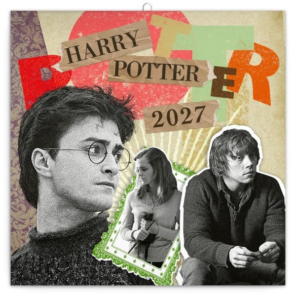 Kalendář 2027 poznámkový: Harry Potter, 30 x 30 cm