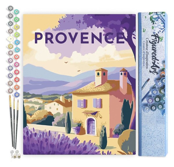 Malování podle čísel - Vintage Provence bez rámu 40x50cm