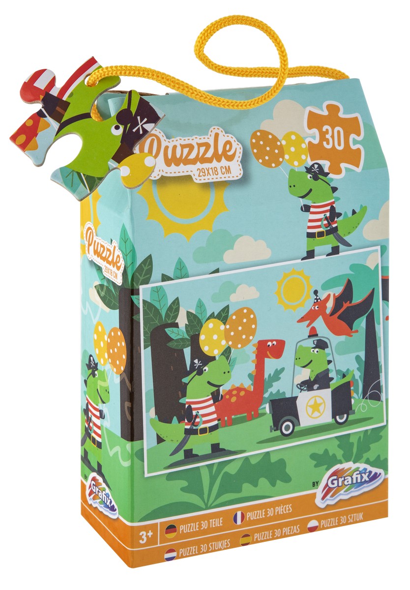 Dinosaur puzzle 30 pieces 29 x 18 cm