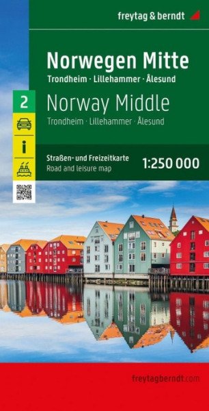 Střední Norsko 1:250 000 / automapa + volnočasová mapa (2026)