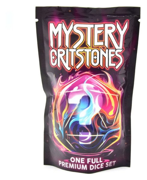 Sada 7 RPG kostek: Mystery Pouch - Mystery CritStones