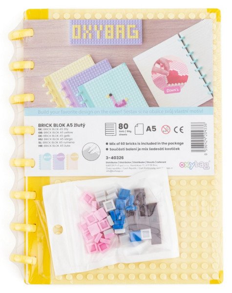 Blok A5 Brick blok žlutý