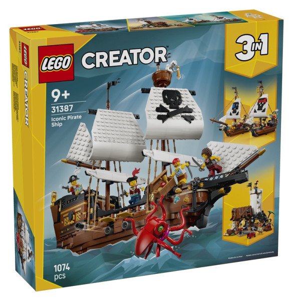 LEGO® Creator 3 v 1 31387 Kultovní pirátská loď