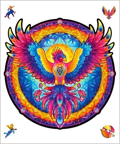 Dřevěné puzzle - Vesmírný Fénix