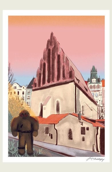 Be Nice EKO Plakát Prague Secrets Golem A5