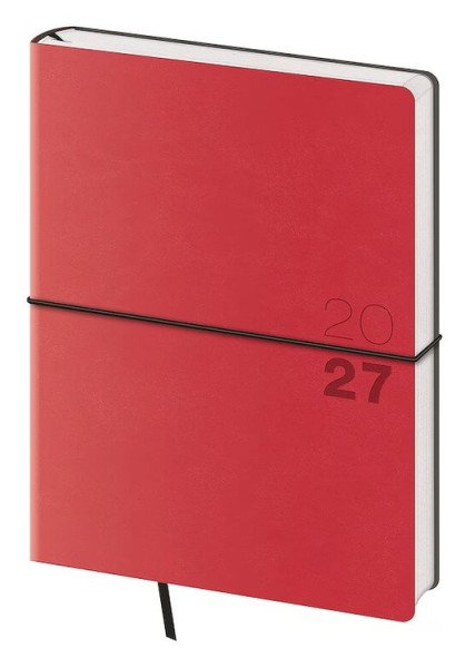Diář 2027 týdenní B6 Flexio - červená