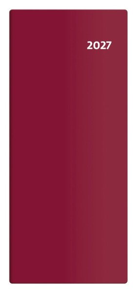 Diář 2027 kapesní - Torino měsíční - bordó