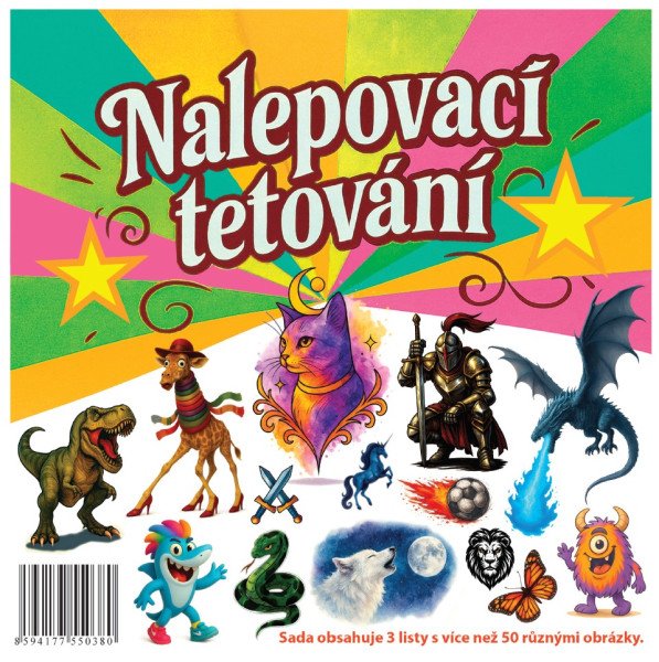 Nalepovací tetování 2 - Dinosaurus