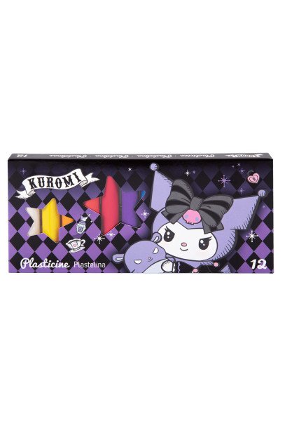 Kuromi plastelina 12 barev