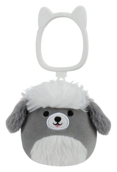 Squishmallows Klíčenka Šedobílý pes - Arnold 9 cm