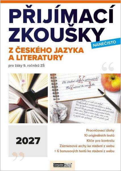 Přijímací zkoušky nanečisto z českého jazyka a literatury pro žáky 9. ročníků ZŠ (2027) (2026)