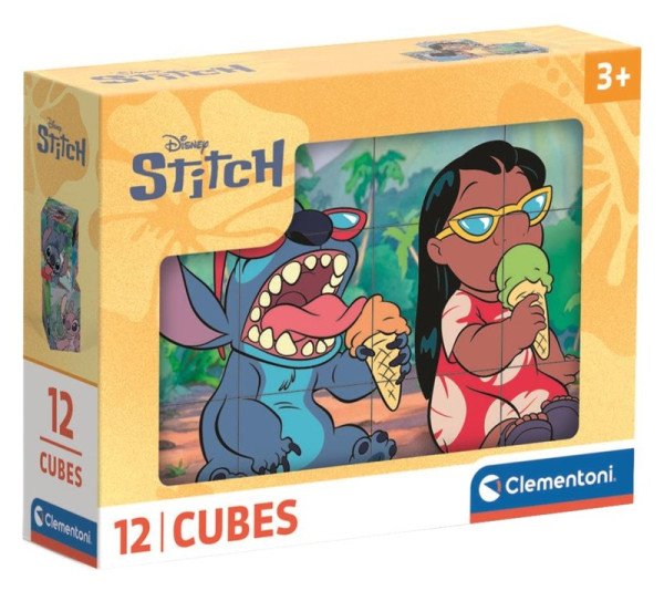 Obrázkové kostky: Stitch 12 kostek