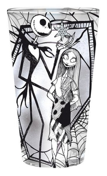 The Nightmare Before Christmas Sklenice - Jack & Sally 400 ml
