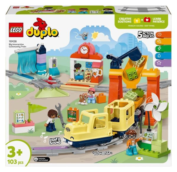 LEGO® DUPLO® Město 10428 Velký interaktivní komunitní vláček