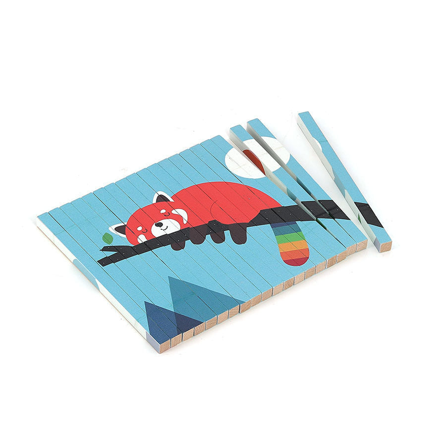 Vilac Wooden 4D Animal Puzzle